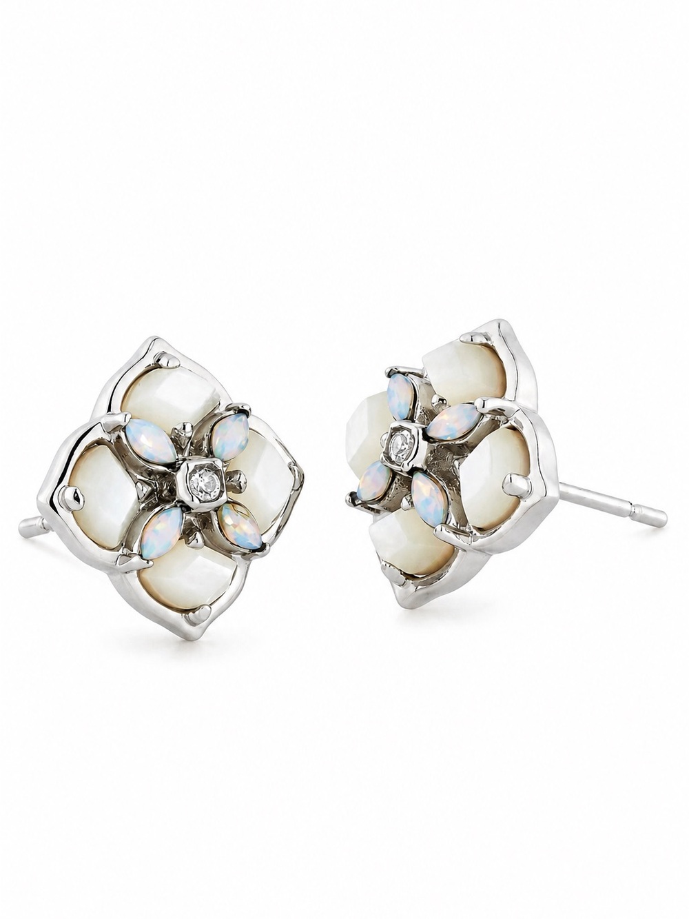Kendra Scott Dira Stone Stud Earring in Silver